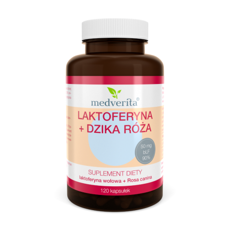 Medverita Laktoferyna+Dzika Róża 120 kaps - Wsparcie odporności