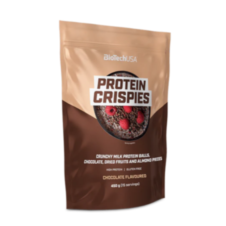 BioTechUSA Protein Crispies Czekoladowy 450g - Zdrowe śniadanie proteinowe