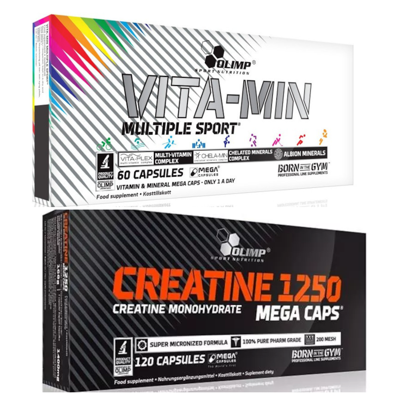 Olimp Vita-min Multiple Sport + Creatine 1250 - Zestaw dla Aktywnych