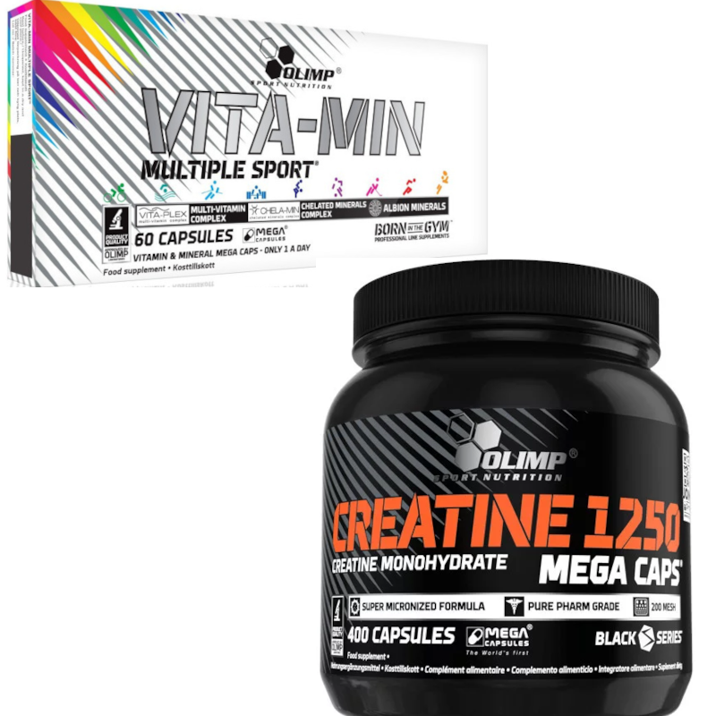 Olimp Vita-min Multiple Sport + Creatine 1250 - Zestaw dla aktywnych