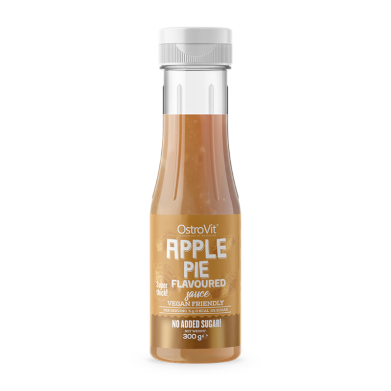 OstroVit Sos Apple Pie 0 kcal 300g - Bezcukrowy Sos Szarlotkowy