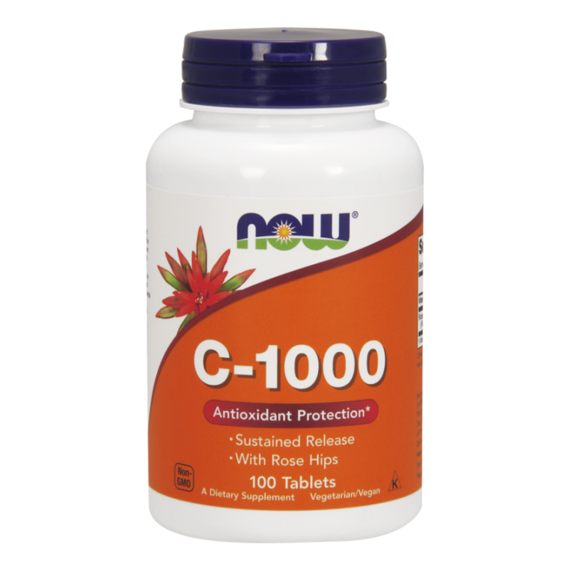 NOW Foods Witamina C-1000 100tab - Witamina C na odporność