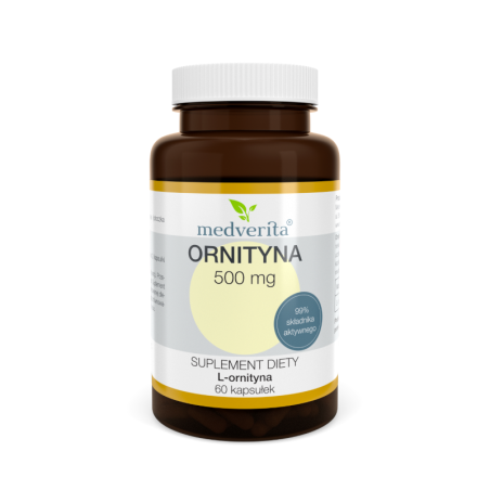 Medverita Ornityna 500mg - 60 kapsułek - wsparcie regeneracji i wątroby