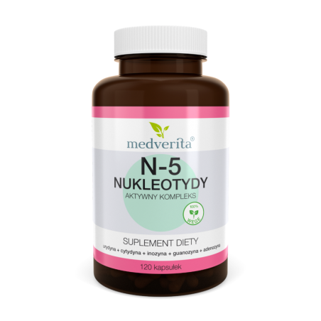 Medverita N-5 Nukleotydy - Wsparcie Mózgu i Odporności - 120 kaps