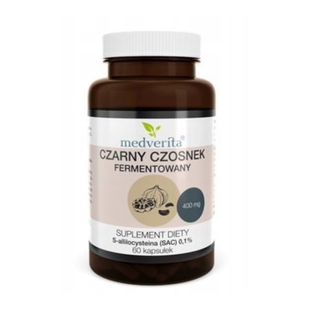 Medverita Czarny Czosnek 60kaps - Wzmocnienie odporności i energii