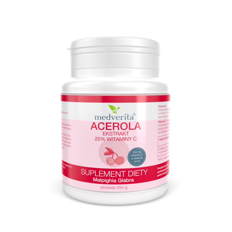 Medverita Acerola 250g - Naturalna Witamina C dla Odporności