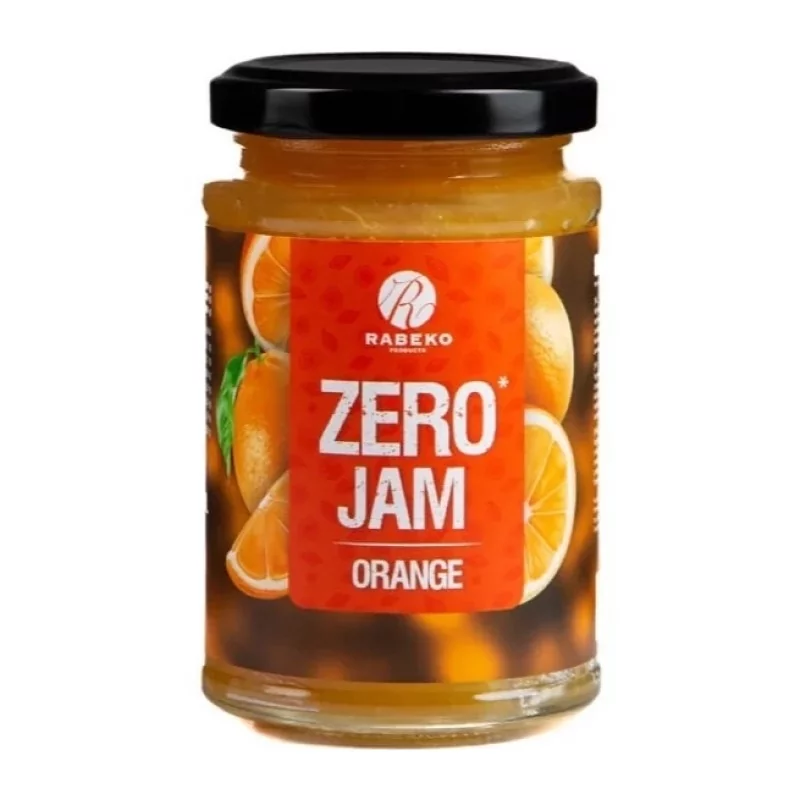 Rabeko Zero Jam Pomarańcza 235g - Bez Cukru, Zdrowy Dżem