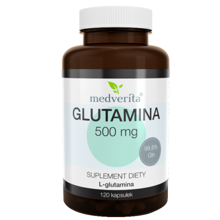 Medverita Glutamina 500mg 120 kaps - Wsparcie Regeneracji i Odporności