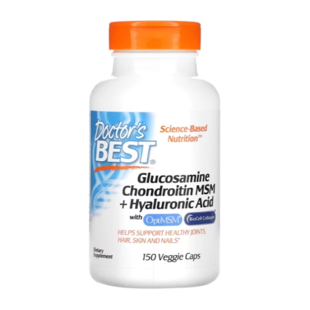 Doctor's Best Glucosamine Chondroitin MSM + Hyaluronic Acid 150 kaps - Regeneracja Stawów