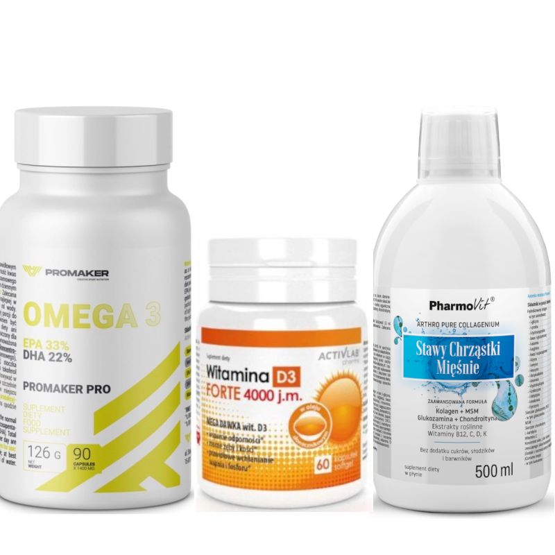 Pharmovit, Promaker, Activlab - Zestaw dla Seniora - Wsparcie Stawów, Serca i Odporności