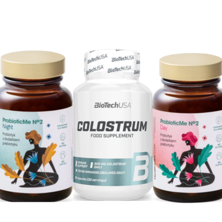 BioTechUSA Colostrum + Health Labs ProbioticMe No.2 - Zestaw na odporność i trawienie