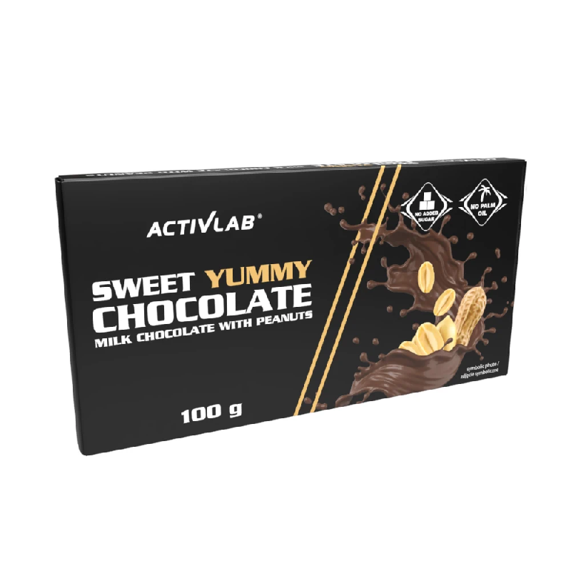 Activlab Sweet Yummy Chocolate Orzech 100g - Zdrowa Czekolada