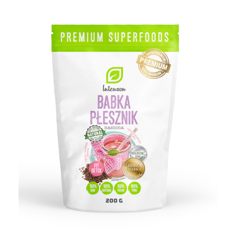 Intenson Babka Płesznik Nasiona 200g - Naturalne wsparcie dla jelit