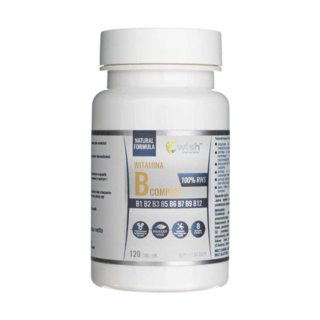 Wish Witamina B Complex 120tab - Energia, Zdrowie, Witalność