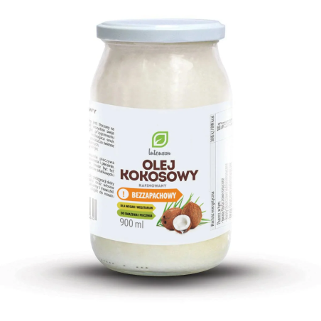 Intenson Olej Kokosowy Rafinowany 900g - Zdrowa Żywność Biotechsklep.pl