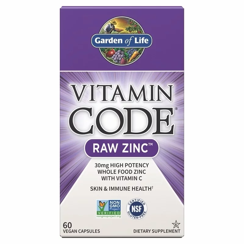 Garden of Life Vitamin Code RAW Zinc - Wsparcie odporności