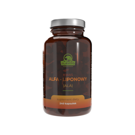 Slavito Kwas Alfa-Liponowy ALA - 240 kapsułek - Wsparcie antyoksydacyjne i metabolizm