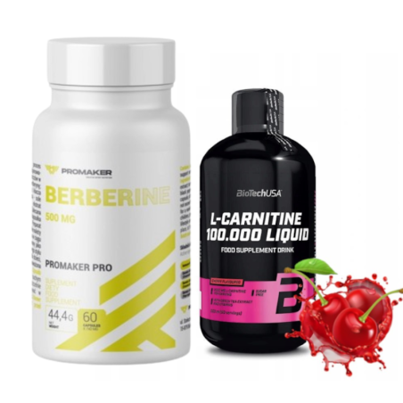 Zestaw Pokochaj Talię: Berberyna HCL + L-Karnityna - Skuteczne Spalanie Tłuszczu