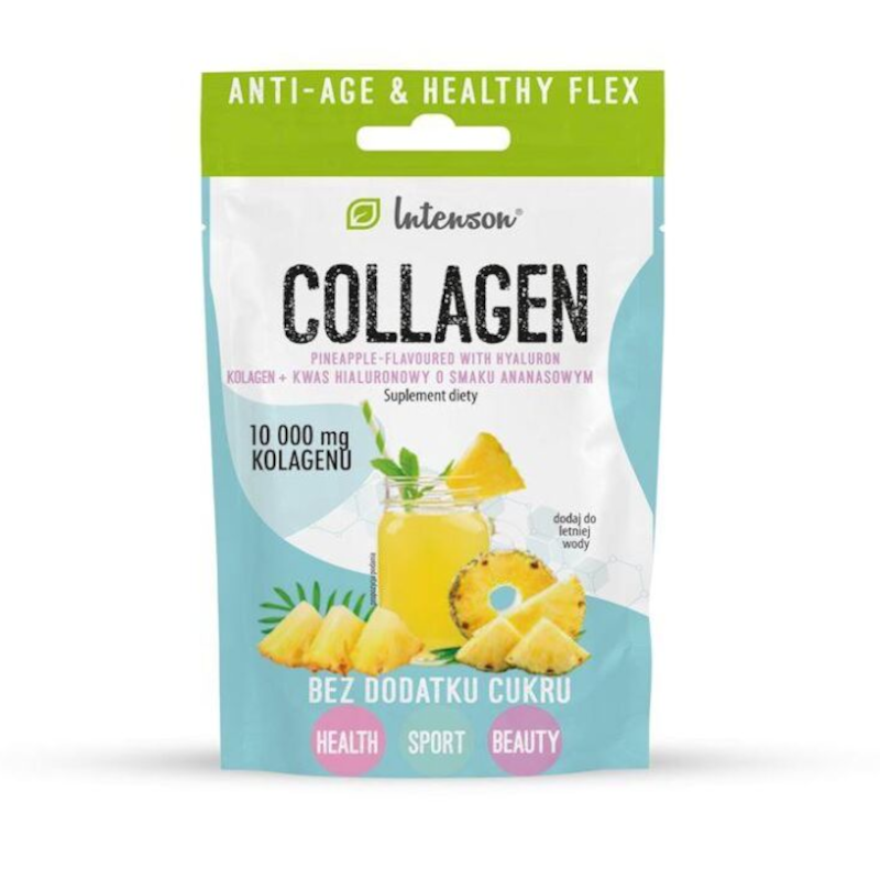 Intenson Kolagen + Wit C + Kwas Hialuronowy 11g - Włosy, Skóra, Paznokcie