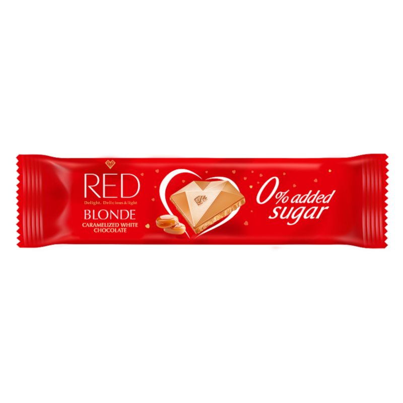 RED Delight Blonde Caramelized White Chocolate baton bez cukru 26g