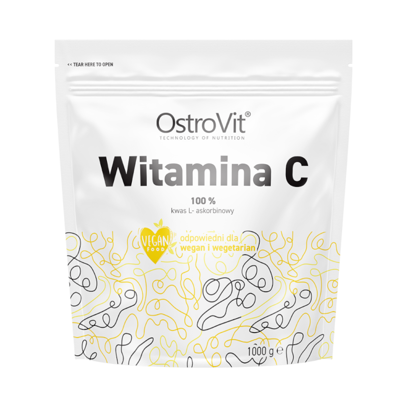 OstroVit Vitamin C 1000g - Witamina C w proszku dla odporności