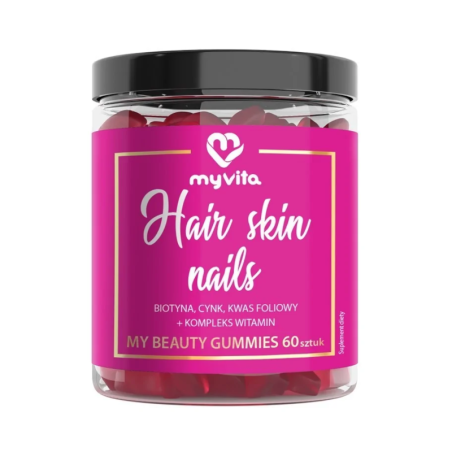MyVita Hair Skin Nails 60 chewables - Zdrowe włosy, skóra i paznokcie