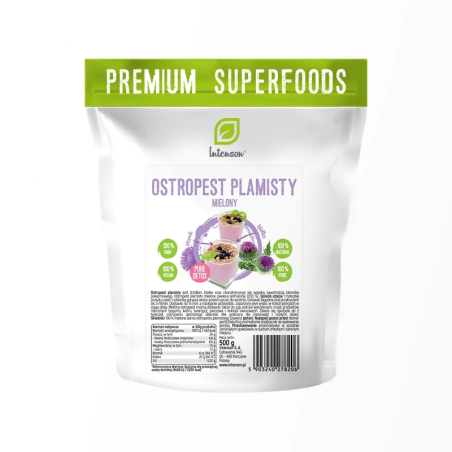 Intenson Ostropest Plamisty mielony 500g - wsparcie dla wątroby