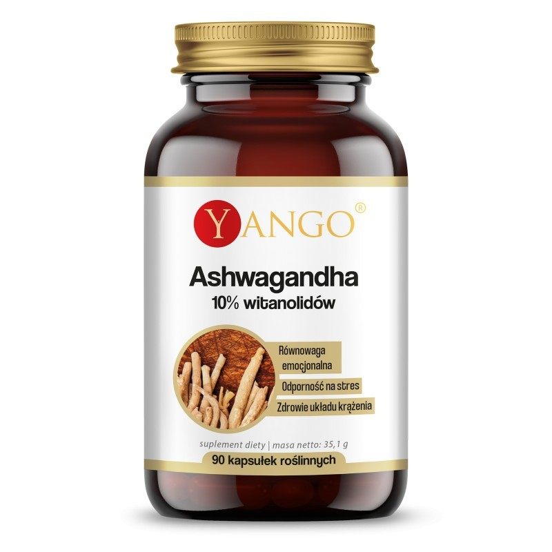 Yango Ashwagandha 10% Witanolidów 90 kaps. - Adaptogen na stres