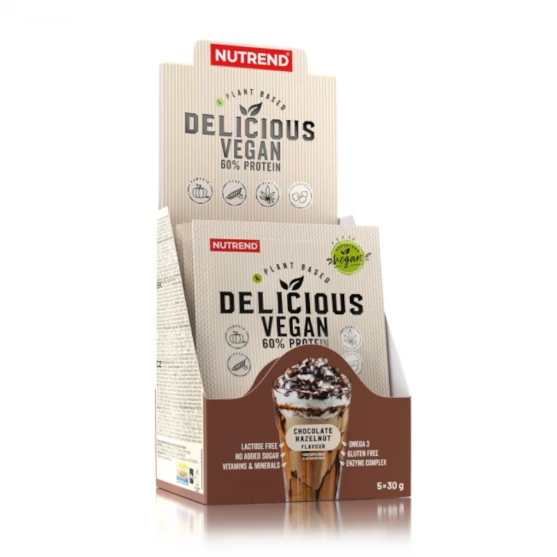 NUTREND Delicious Vegan Protein 5x30g - Wegańska Odżywka Białkowa
