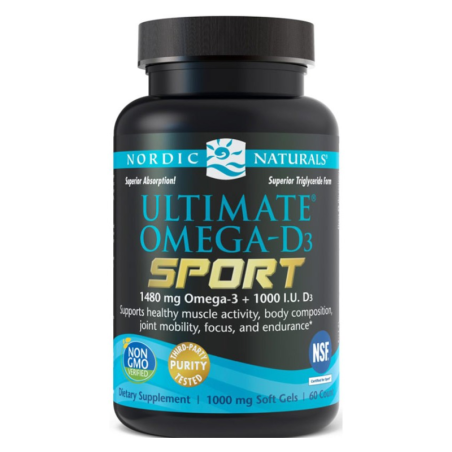 Nordic Naturals Ultimate Omega D3 1480mg - Kwasy Omega-3 i Witamina D3