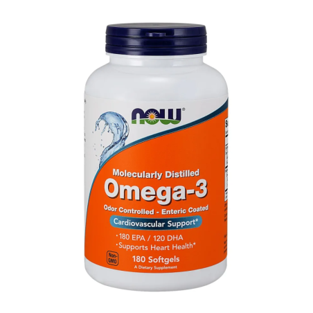 NOW Foods Omega 3 1000mg - 180 kapsułek | Biotechsklep.pl