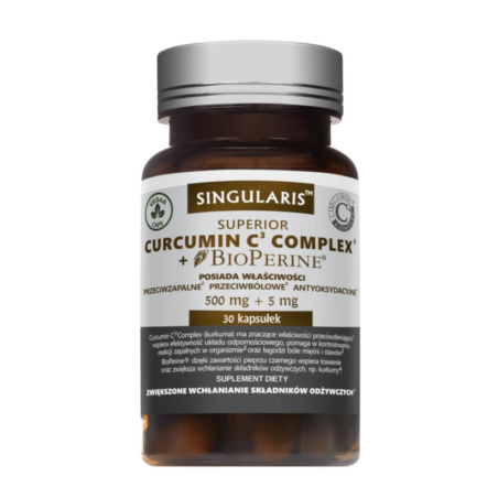 Singularis Curcumin C3+ Bioperine + Kurkuma 30 kaps - Wsparcie Odporności