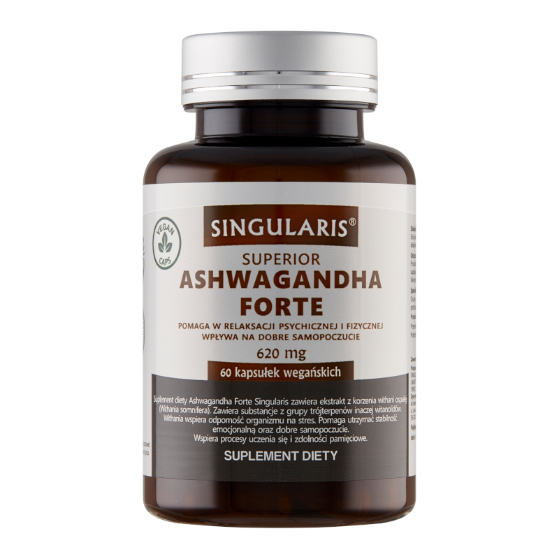Singularis Ashwagandha Forte 620mg - Adaptogen na stres | Biotechsklep.pl