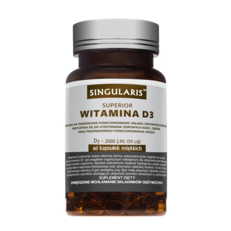 Singularis Witamina D 2000UI 60 kaps - Witamina D3 dla odporności