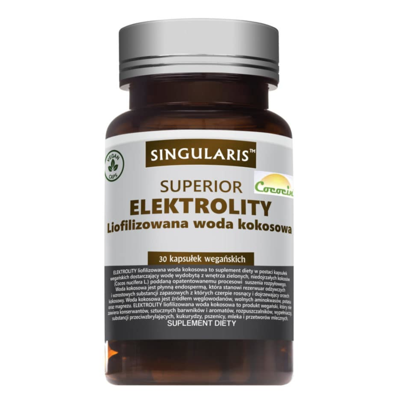 Singularis Elektrolity Liofilizowana Woda Kokosowa 30 kaps - Biotechsklep.pl