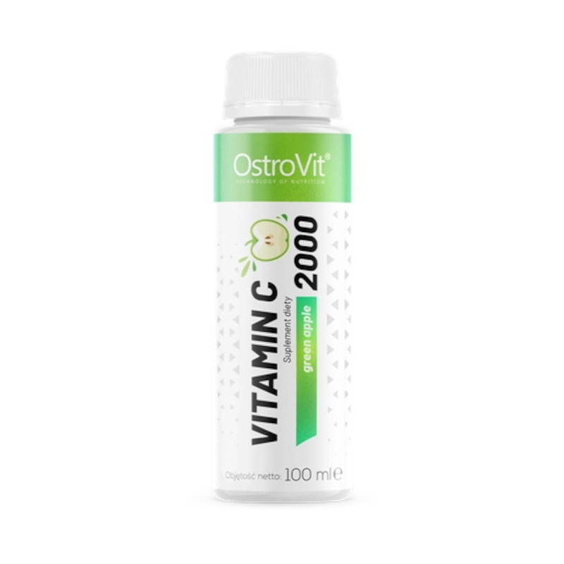 OstroVit Vitamin C 2000mg Shot Green Apple 100ml - Witamina C w płynie