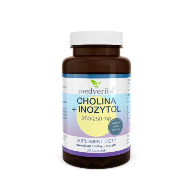 Medverita Cholina + Inozytol 250/250mg 60 kaps. - Wsparcie mózgu i koncentracji