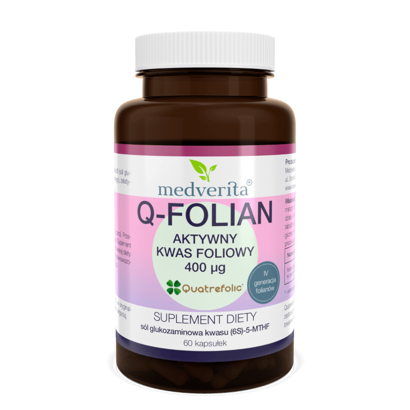 MEDVERITA Q-Folian Aktywny Kwas Foliowy 400µg - Wsparcie dla zdrowia