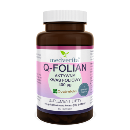 MEDVERITA Q-Folian Aktywny Kwas Foliowy 400µg - Wsparcie dla zdrowia