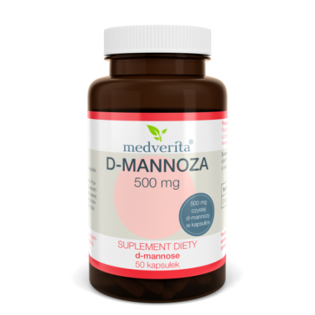 Medverita D-mannoza 500mg 50 kaps - Wsparcie układu moczowego