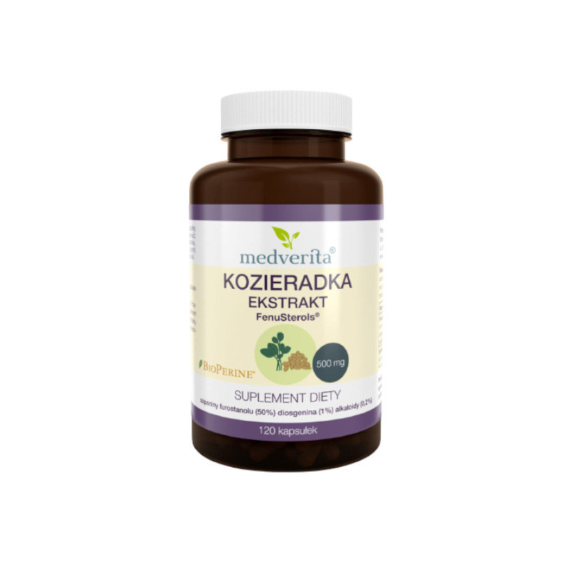 MEDVERITA Kozieradka FenuSterols 120kaps - Booster Testosteronu