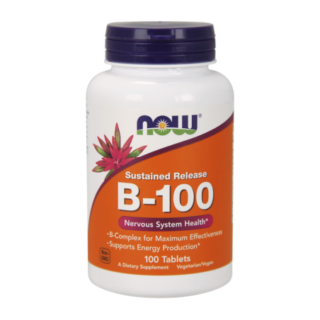 Now Foods B-100 100tabs - Kompleks Witamin B dla Energii