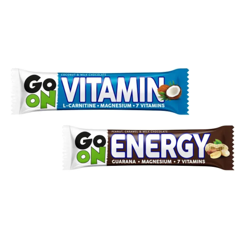 Go On Nutrition Zestaw Batonów Energy & Vitamin 50g - Energia i Witaminy