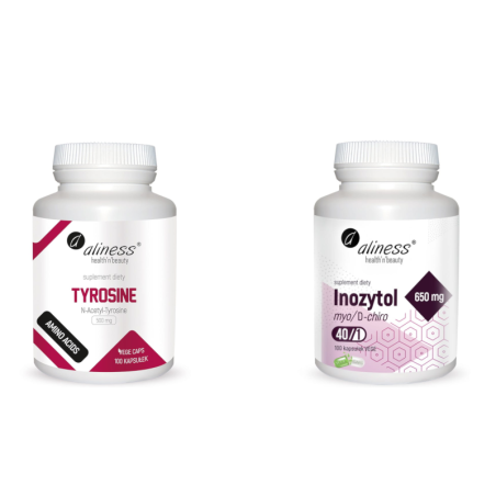 Aliness Tyrozyna 500mg + Inozytol 650mg + B6 - Energia i Koncentracja