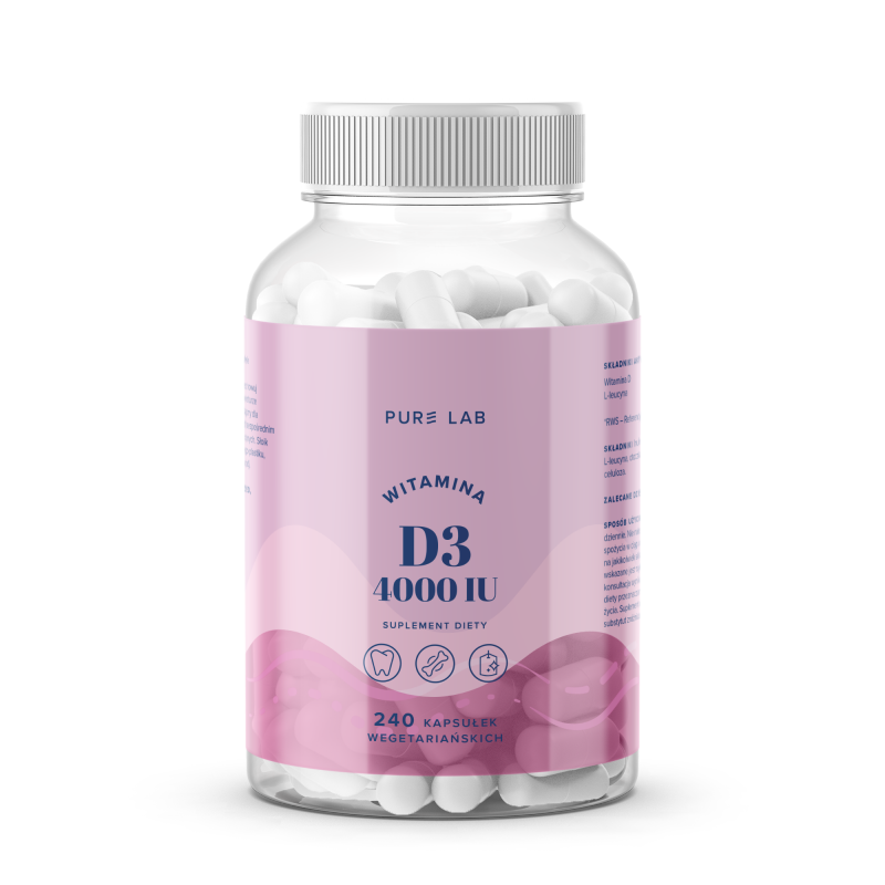Aura Herbals Witamina D3 4000IU 240kaps - Suplement na Odporność