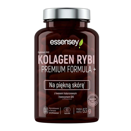 Essensey Kolagen Rybi Premium Formula+ 90kaps - Kolagen na Stawy i Skórę