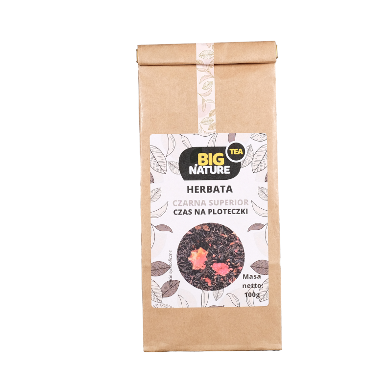 Big Nature Herbata Czarna Czas na Ploteczki 100g - Sklep Biotech