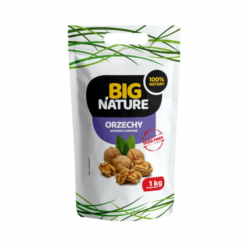 Big Nature Orzech Włoski Łuskany 1000g - Zdrowa Żywność