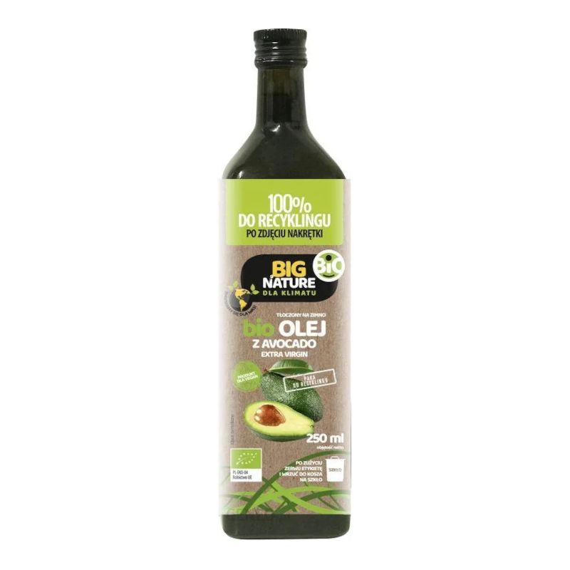 Big Nature Olej z Awokado 250ml - Biotechsklep.pl