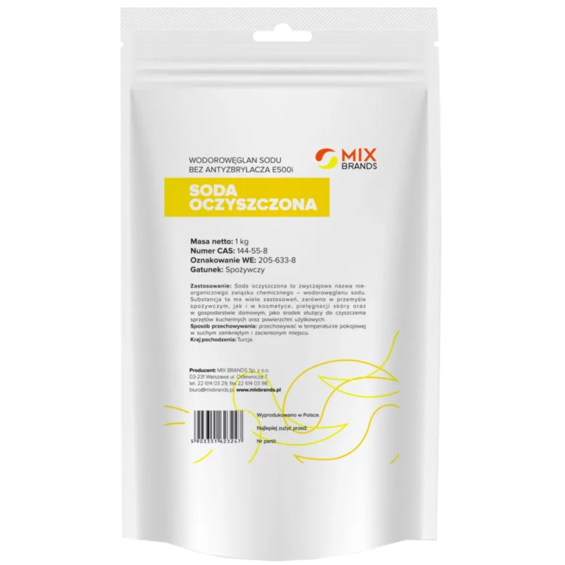 Big Nature Soda Oczyszczona 1000g - Naturalne wsparcie trawienia i czyszczenie
